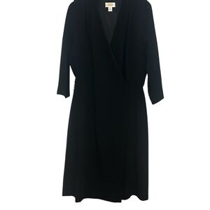 Talbots Black Wrap Dress Size Large 14 – Elegant